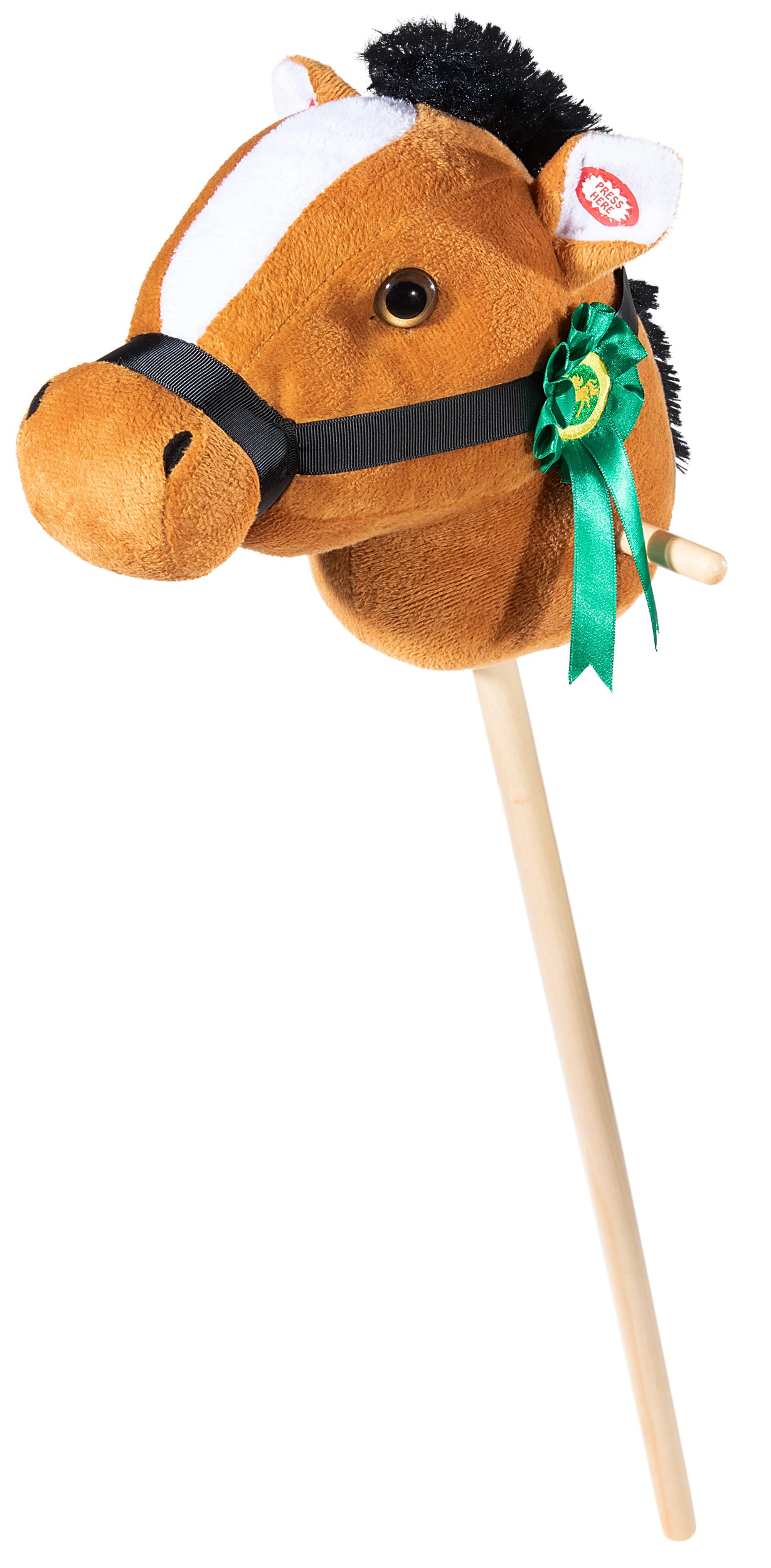 STECKENPFERD mit Plakette hellbraun - Bild 1