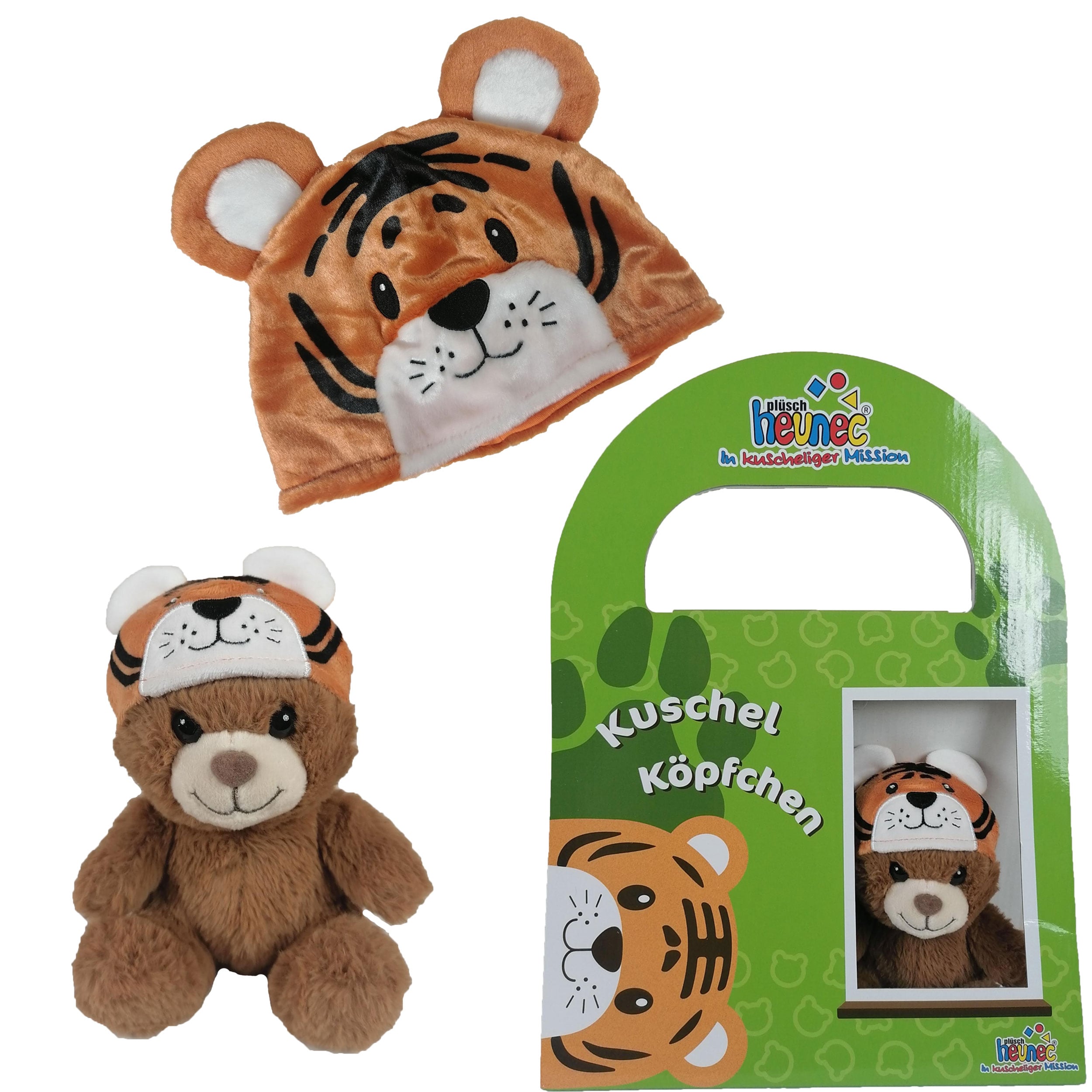 KUSCHELK&Ouml;PFCHEN B&auml;r mit Tigerm&uuml;tze - Bild 1
