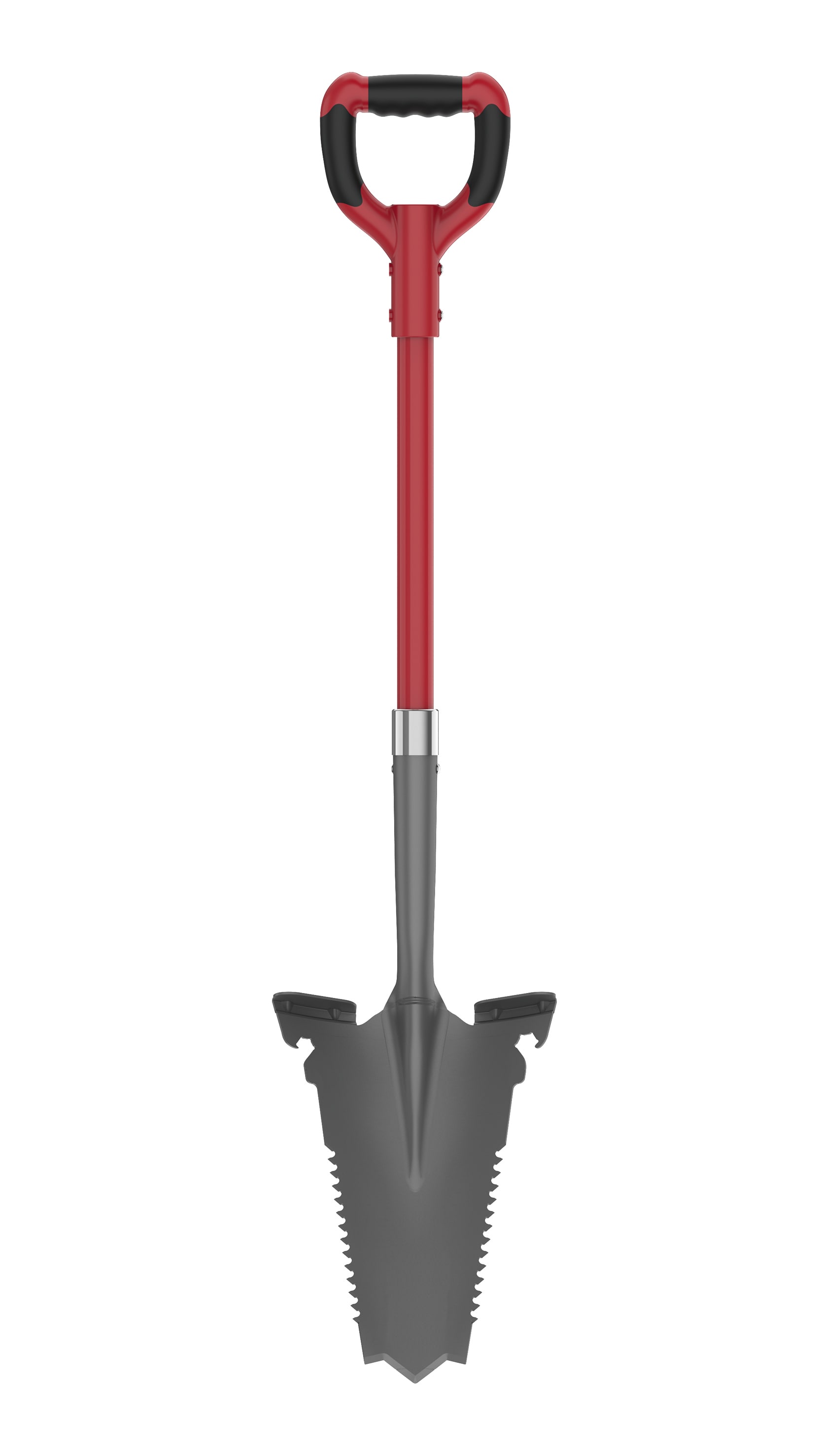 EASYmaxx Spaten- & Wurzels&auml;ge 114cm grau/rot - Bild 1