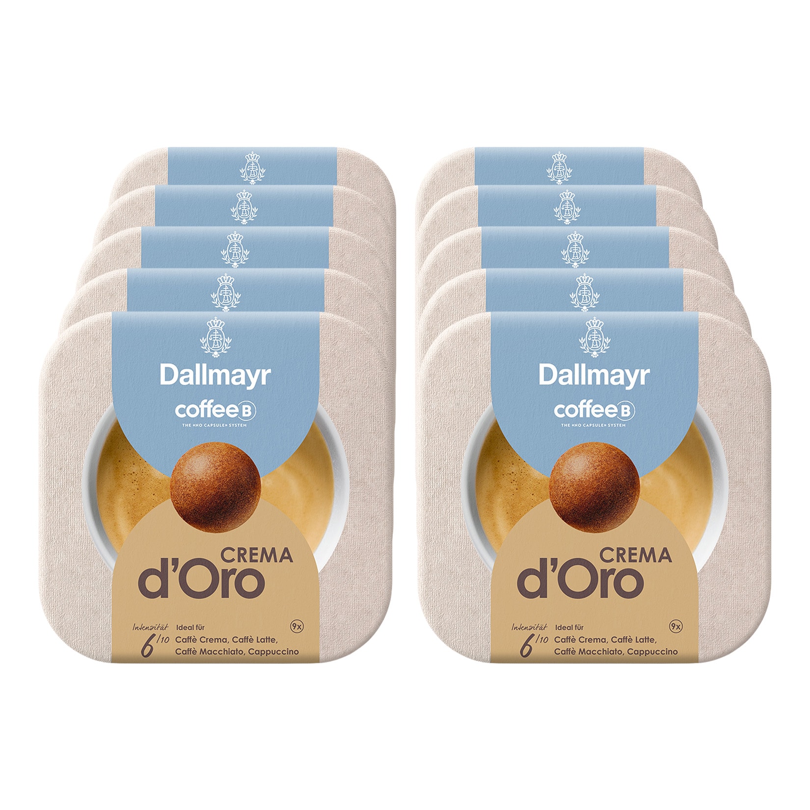 CoffeeB Dallmayr Crema d&acute;Oro 9 Coffee Balls 53 g, 10er Pack - Bild 1