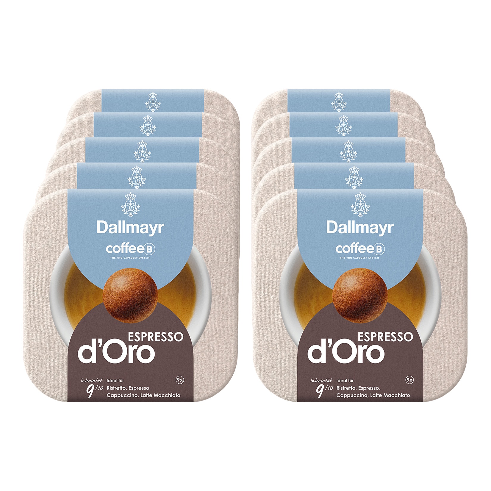CoffeeB Dallmayr Espresso d&acute;Oro 9 Coffee Balls 55 g, 10er Pack - Bild 1