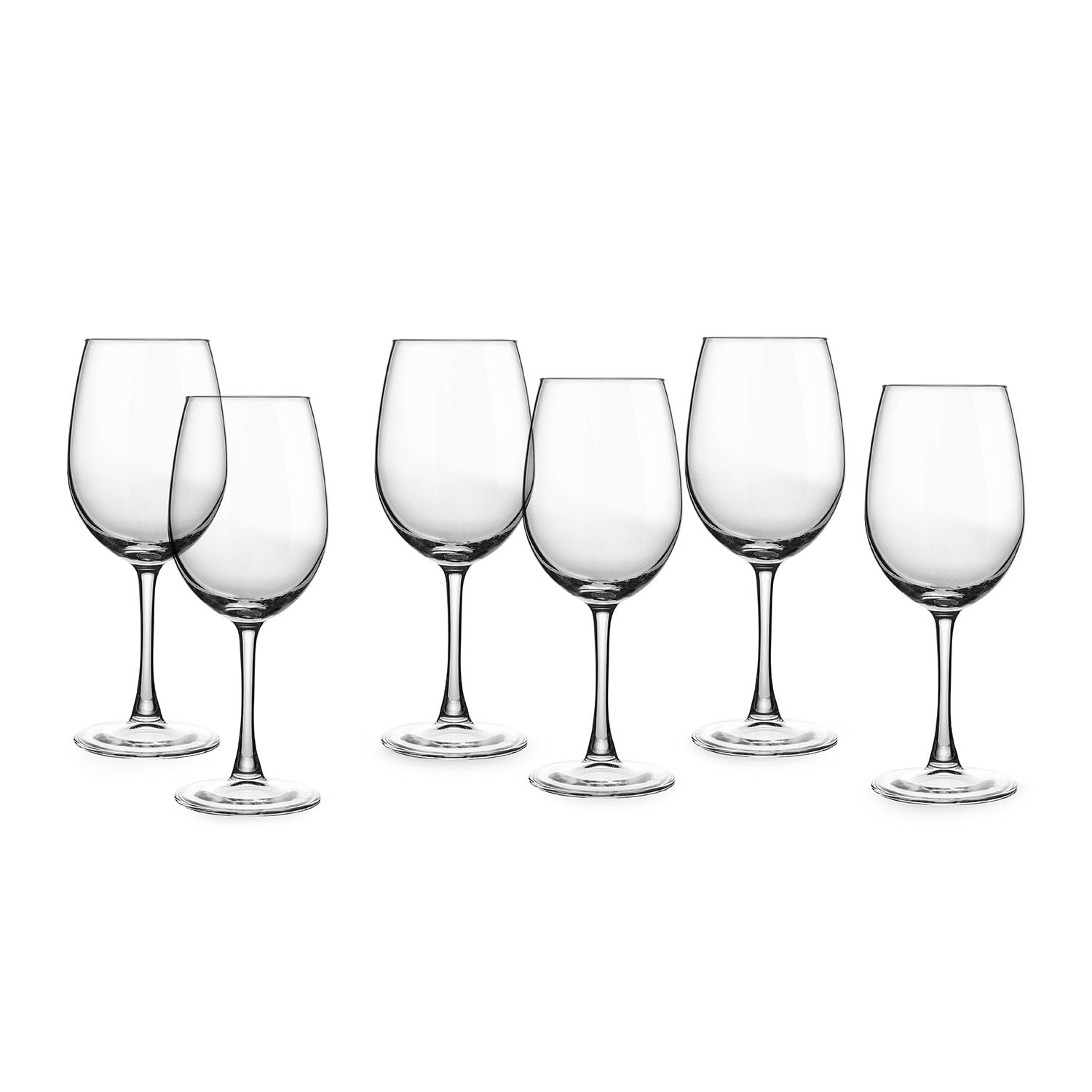 ECHTWERK Wei&szlig;wein-Gl&auml;ser 6er Set ca. 370 ml, Zeitlose Weingl&auml;ser, Weinkelche, Robuste Gl&auml;ser, sp&uuml;lmaschinenfest - Bild 1