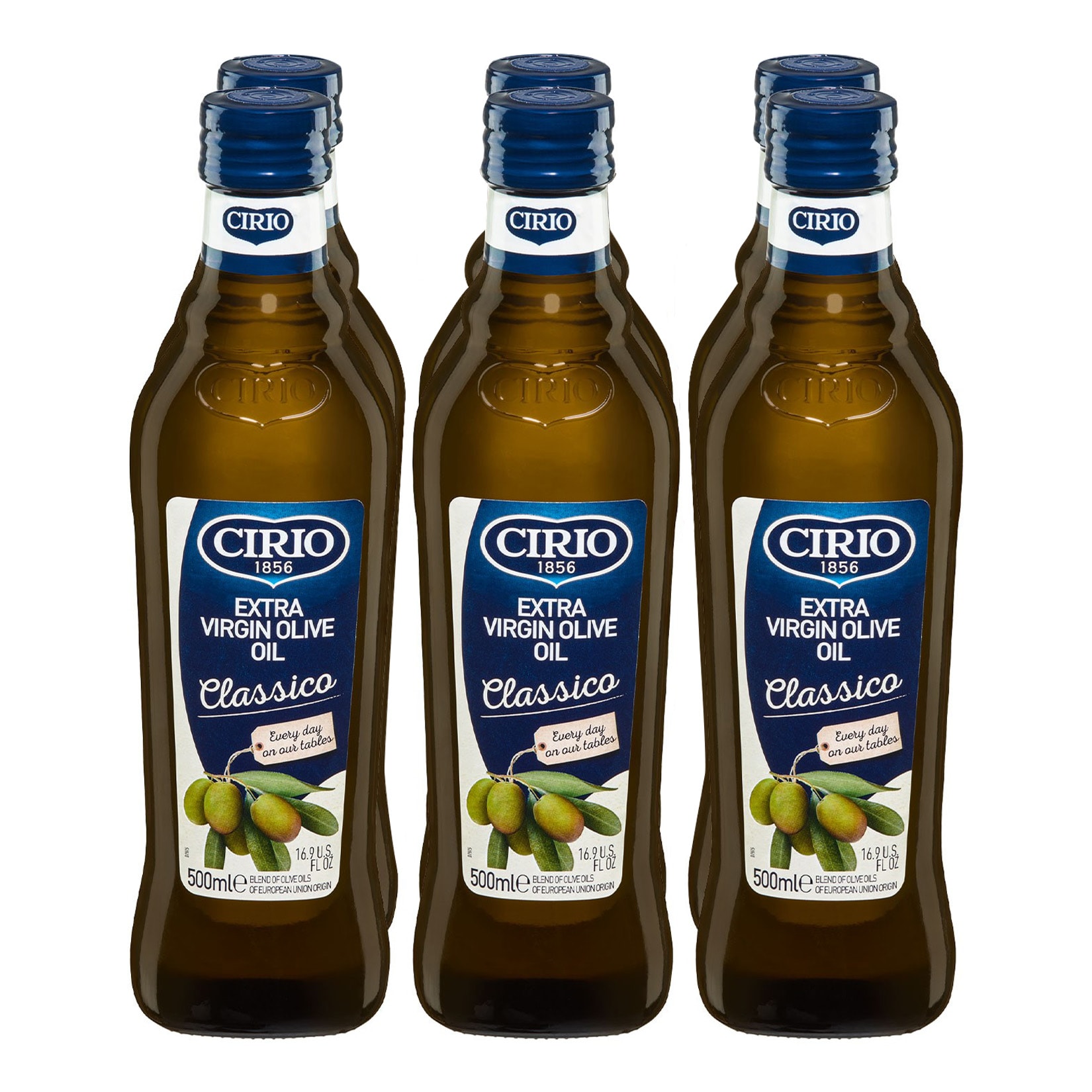 Cirio Classic Evoo Natives Oliven&ouml;l extra 500 ml, 6er Pack - Bild 1