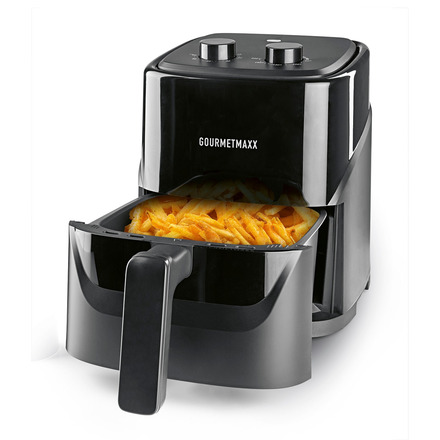 GOURMETmaxx Hei&szlig;luft-Fritteuse 1300W schwarz - Bild 1