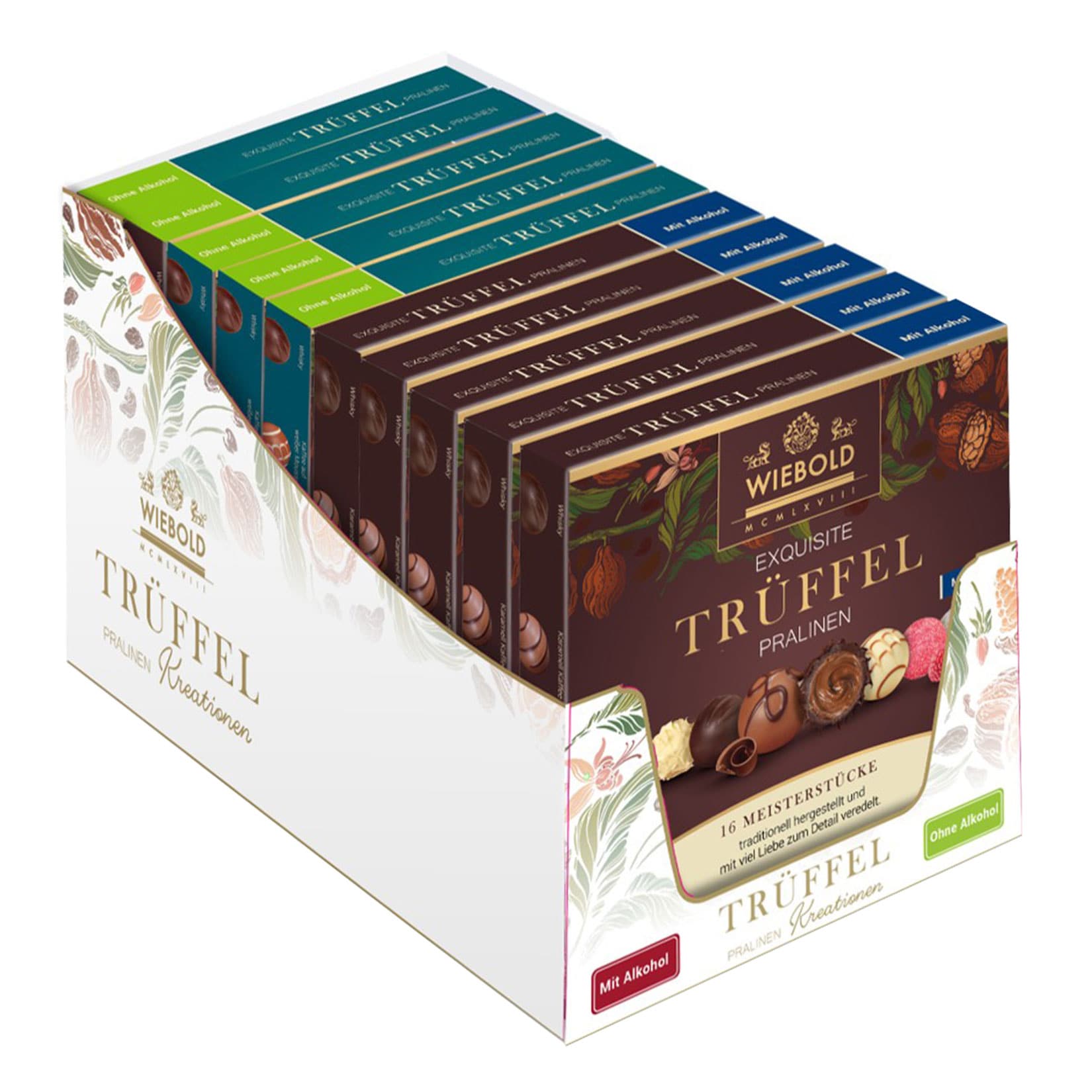 Wiebold Tr&uuml;ffelpralinen verschiedene Sorten 200 g, 10er Pack - Bild 1