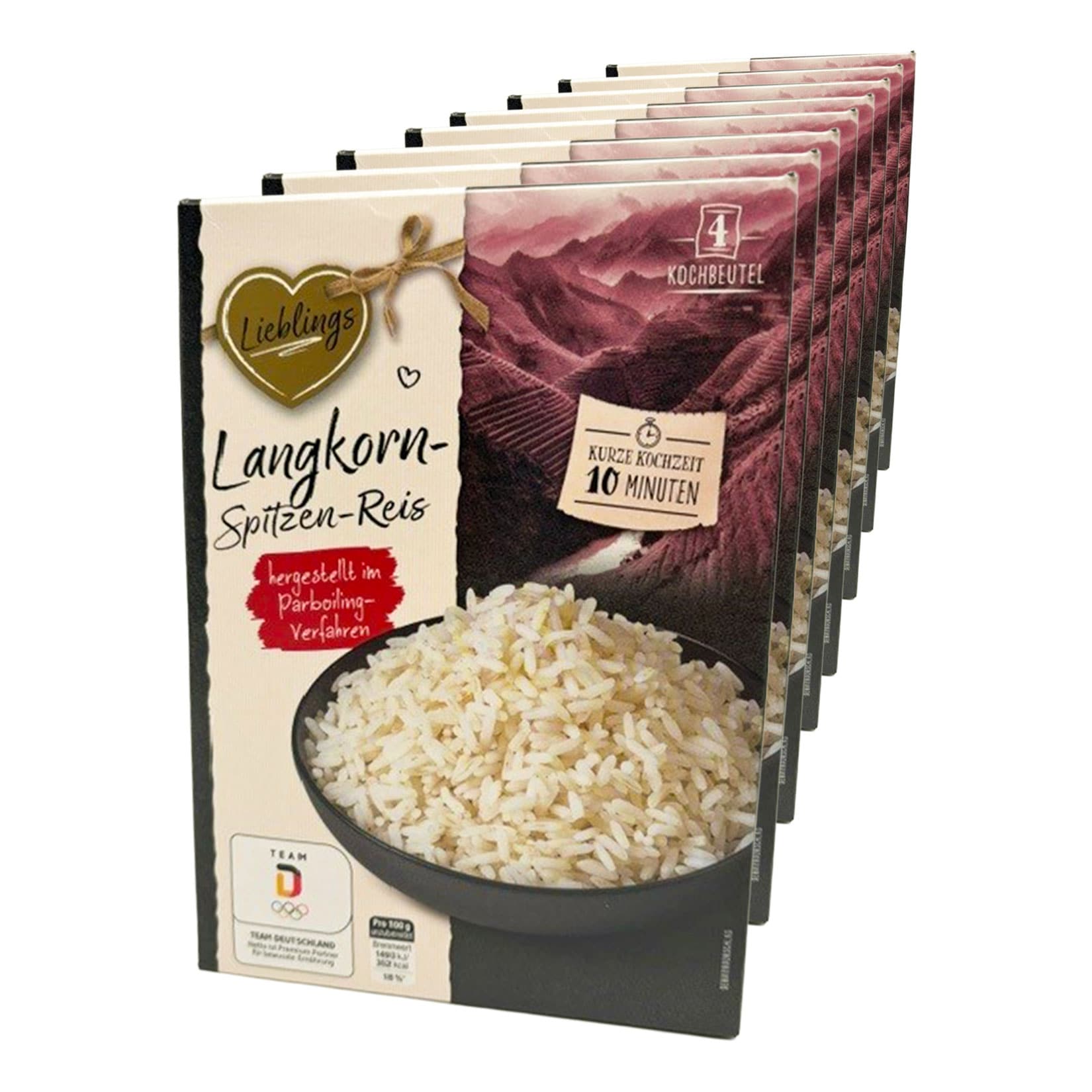 Lieblings Schnellkochreis im Kochbeutel 500 g, 8er Pack - Bild 1
