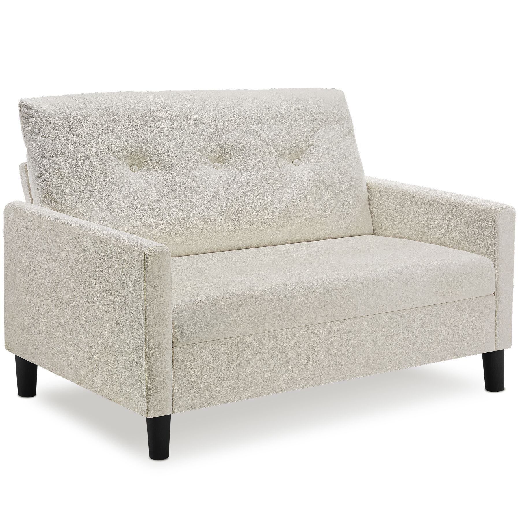 tectake&reg; Sofa, 2-Sitzer, 300 kg belastbar, abnehmbare, waschbare Bez&uuml;ge, 121,5 x 77 x 91 cm - Bild 1