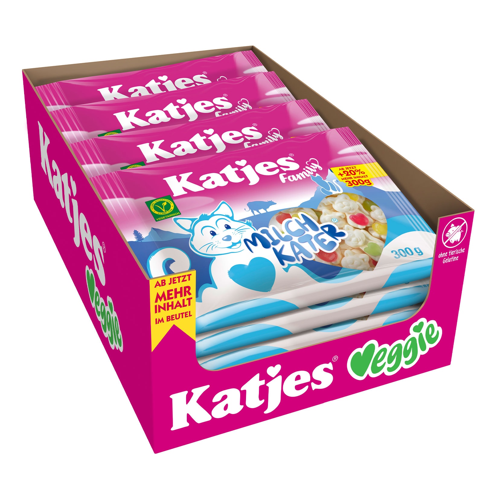 Katjes Family Milchkater 300 g, 16er Pack - Bild 1