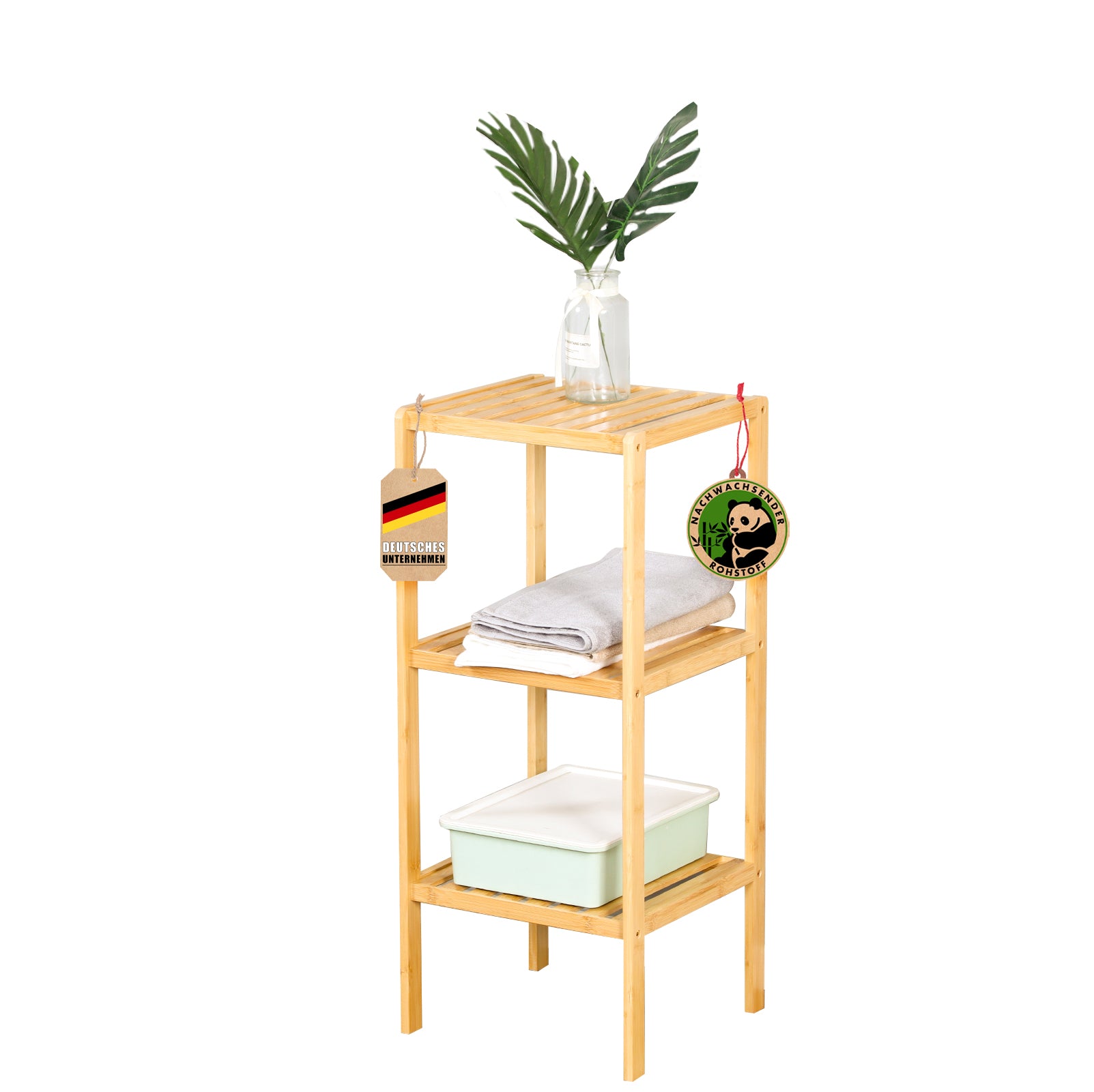 Floordirekt Bambus-Standregal | Lowa  | Ideal zur kreativen Anordnung Ihrer Wohnaccessoires - Bild 1