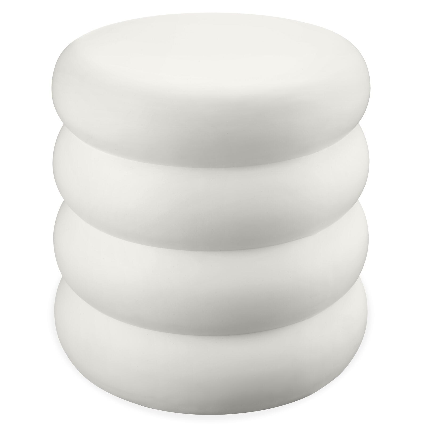 tectake&reg; Beistelltisch, rund, im Chubby-Design, glatte Oberfl&auml;che mit mattem Finish, &Oslash; 45 x 46 cm - Bild 1