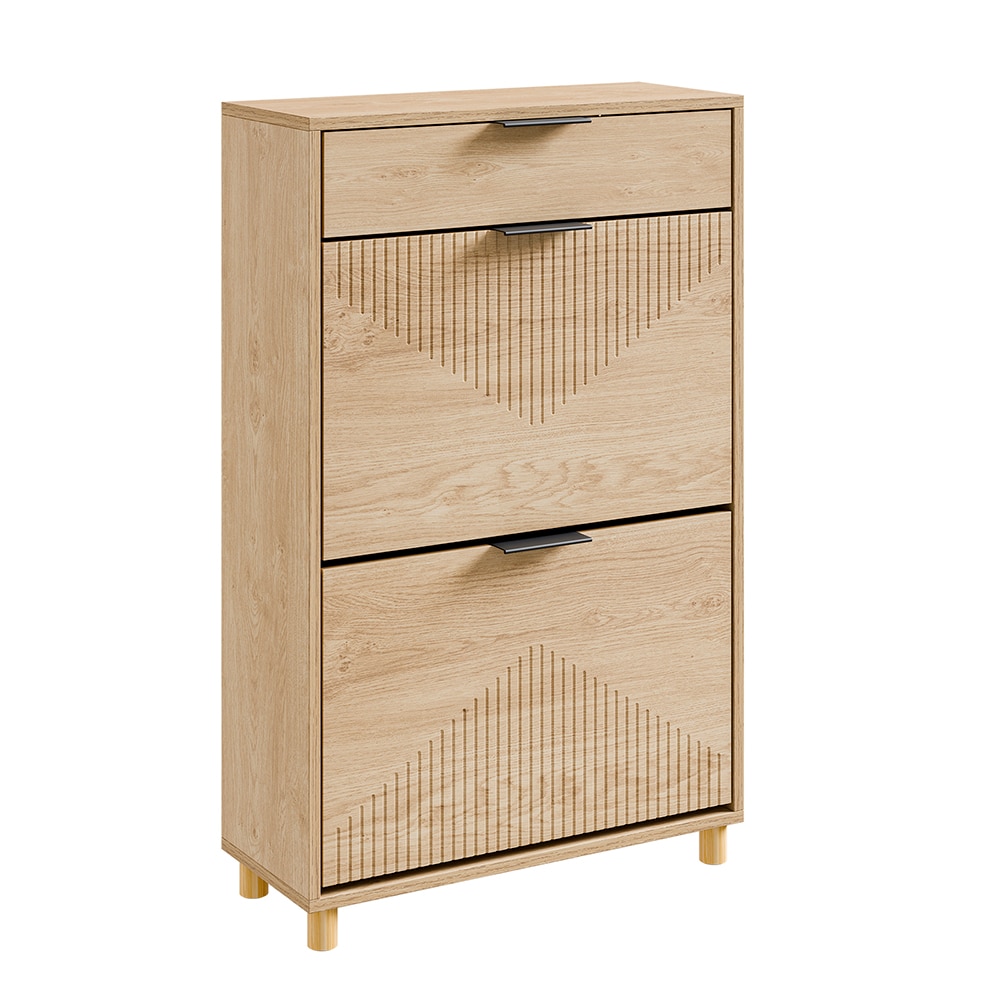 SoBuy Schuhschrank 1 drawer Hell Eiche 60x24x95cm Modern - Bild 1