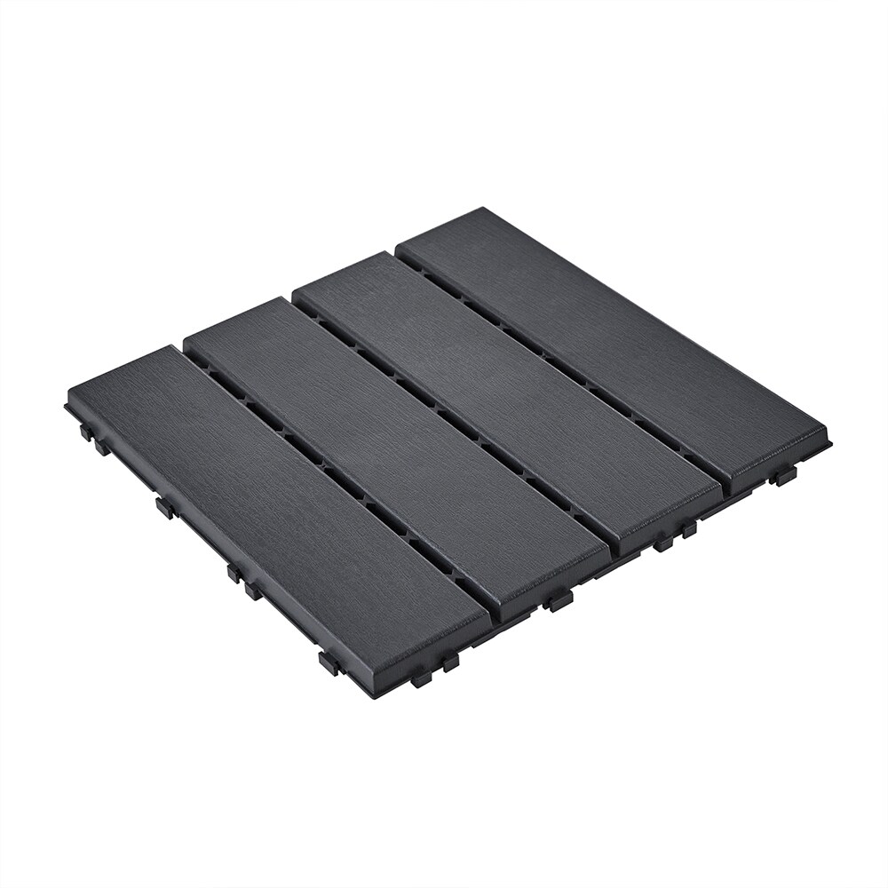 SoBuy Raumteiler Klick-System Schwarz 30x30x2cm Modern - Bild 1