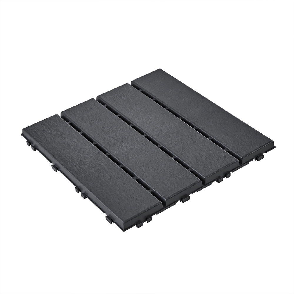 SoBuy Raumteiler mit Rastverschluss Schwarz 30x30x2cm Modern - Bild 1