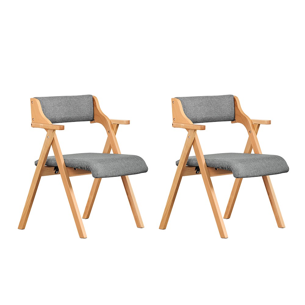SoBuy 2 Klappstühle Grau 61x56x77cm Modern