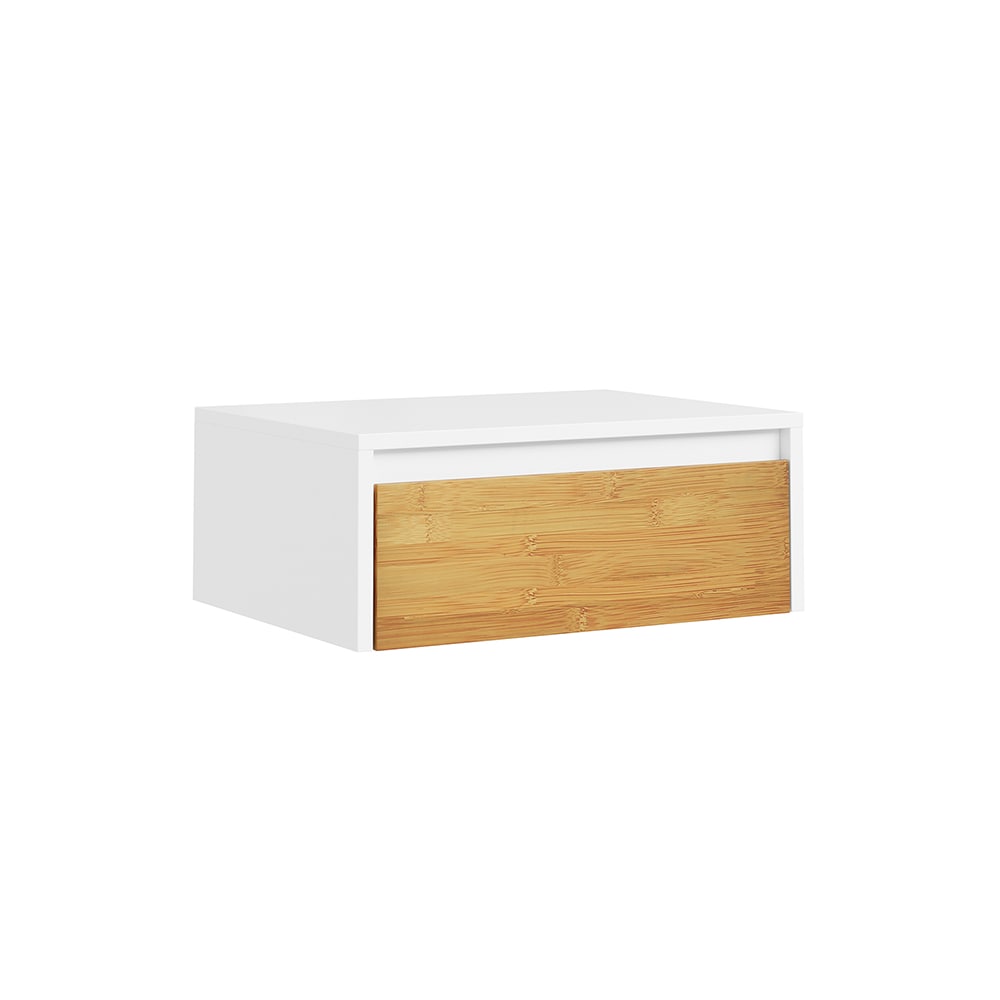 SoBuy Nachttisch 1 Schublade Wei&szlig; 40x29x15cm Modern - Bild 1
