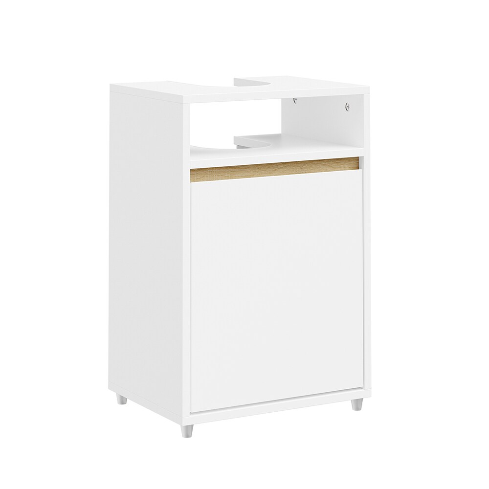 SoBuy Waschbeckenunterschrank 1 T&uuml;r Wei&szlig; 40x36x60cm Modern - Bild 1