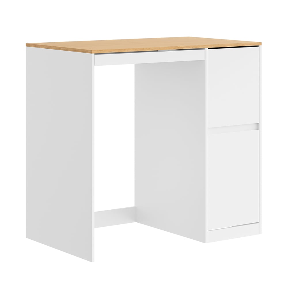 SoBuy W&auml;scheschrank mit 2 Schubladen Wei&szlig; 100x60x95cm Modern - Bild 1