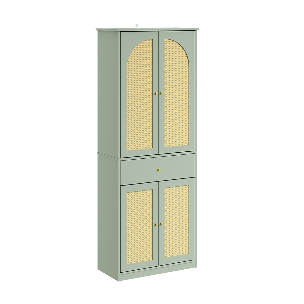 SoBuy Schuhschrank, Schuhkommode, Flurschrank mit 1 Schublade Gr&uuml;n 70x34x180cm Modern - Bild 1