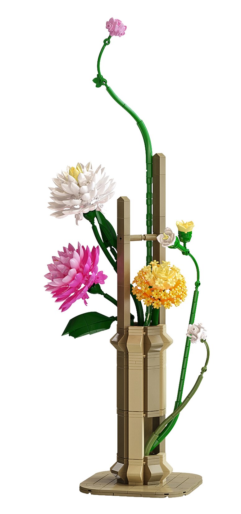JAMARA-402912 CaDA Blumenstrauß Frühling 1:1 Bricks