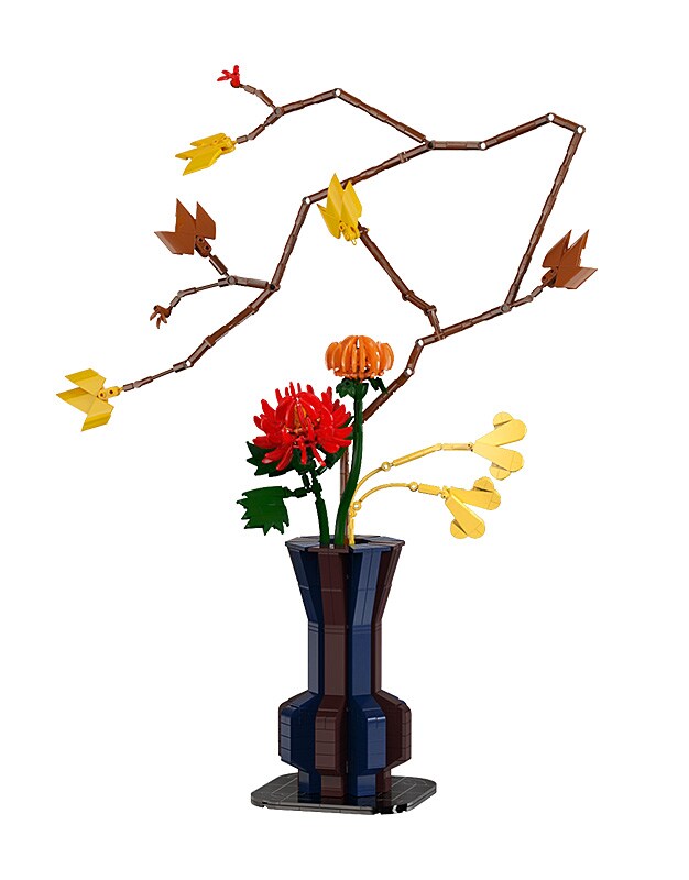JAMARA-402914 CaDA Blumenstrauß Herbst 1:1 Bricks