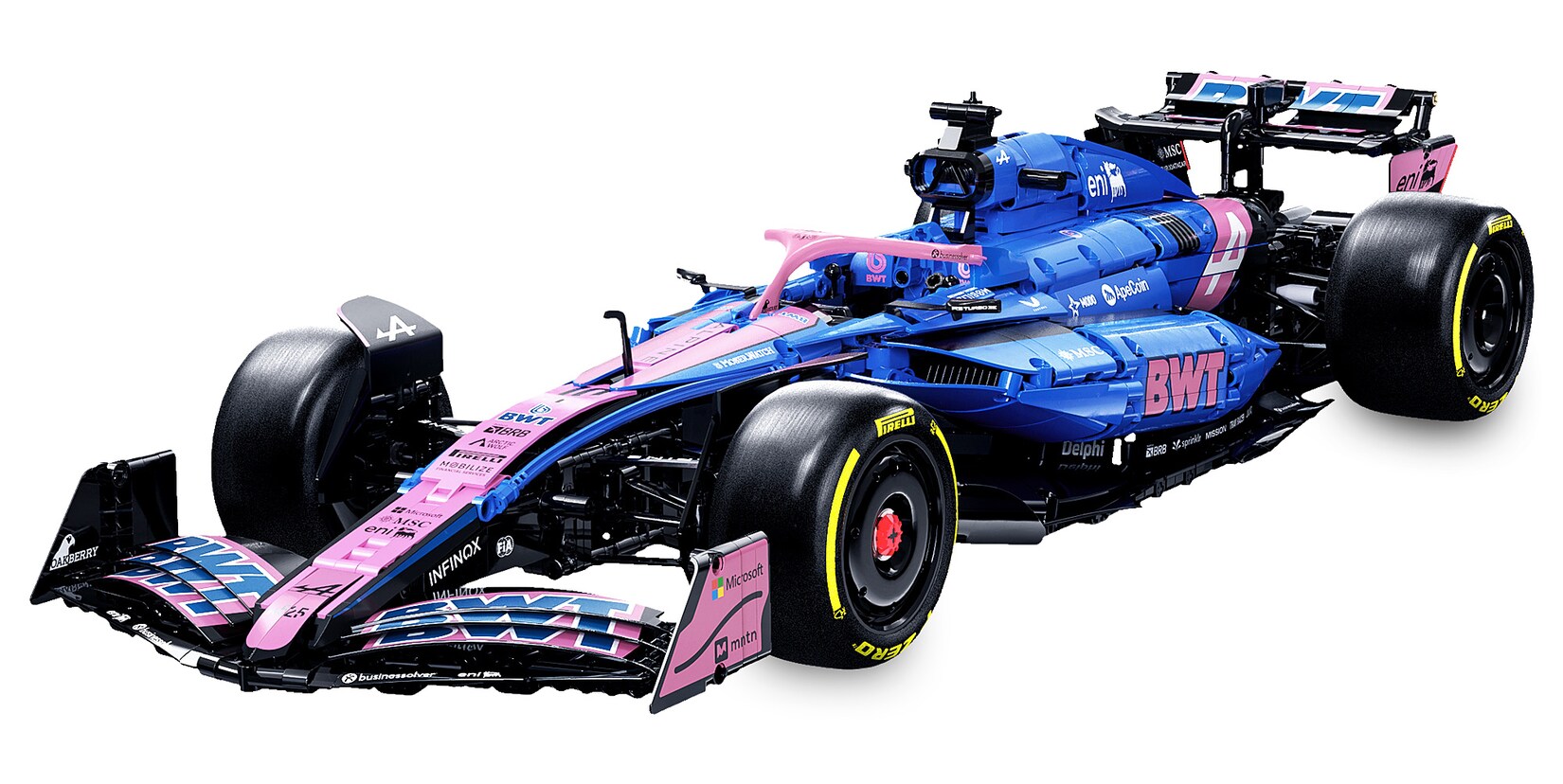 JAMARA-402925 CaDA BWT Alpine Formula One™ Team A525 1:8 blau Bricks