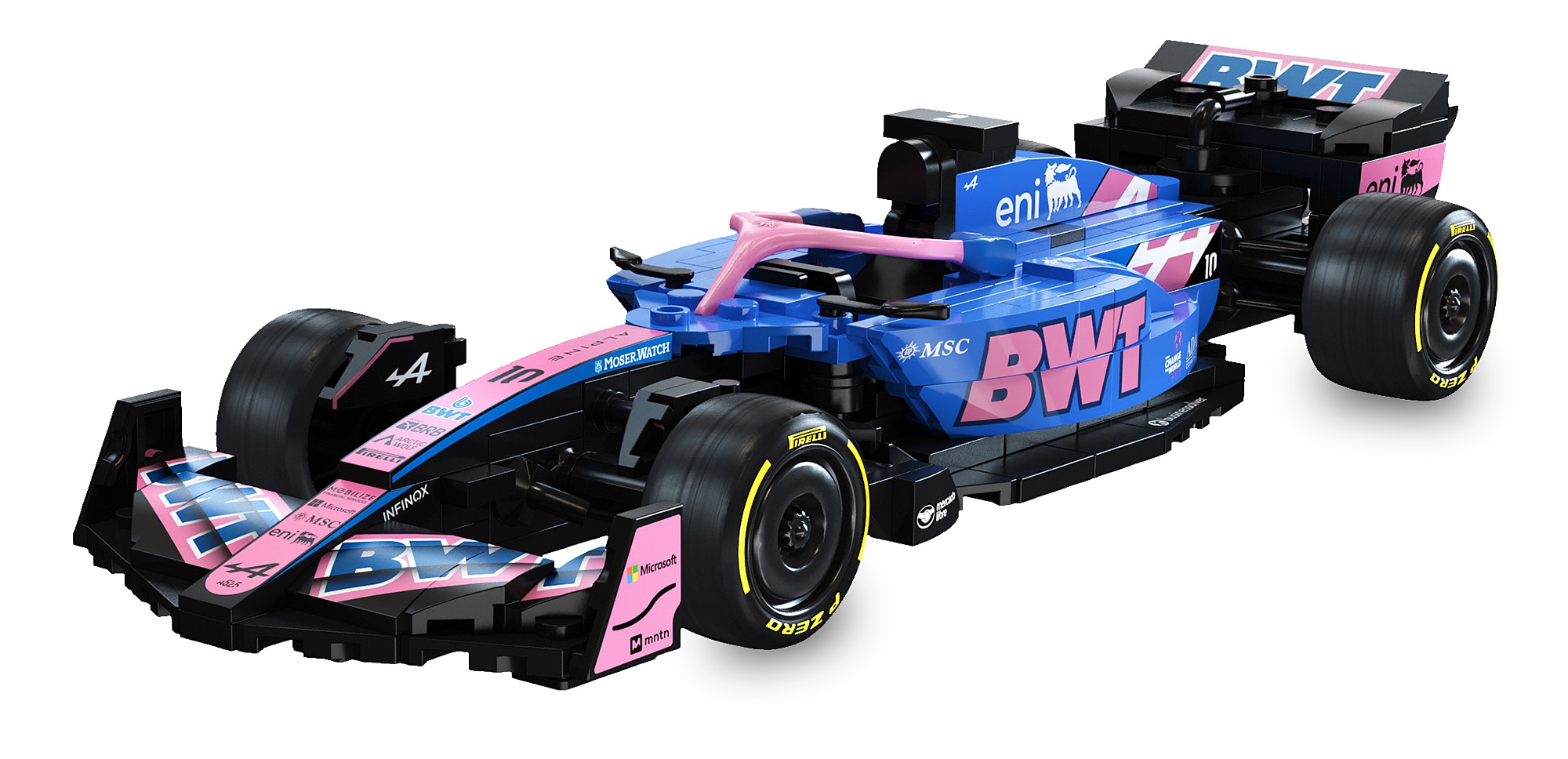 JAMARA-402928 CaDA BWT Alpine Formula One&trade; Team A525 1:24 blau Bricks - Bild 1