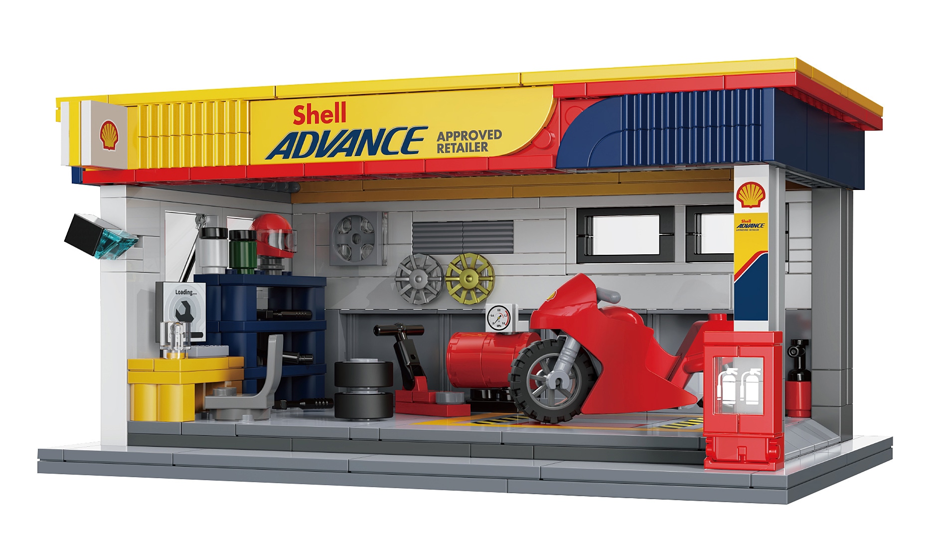 JAMARA-402939 CaDA Shell Service-Station 1:30 Bricks - Bild 1