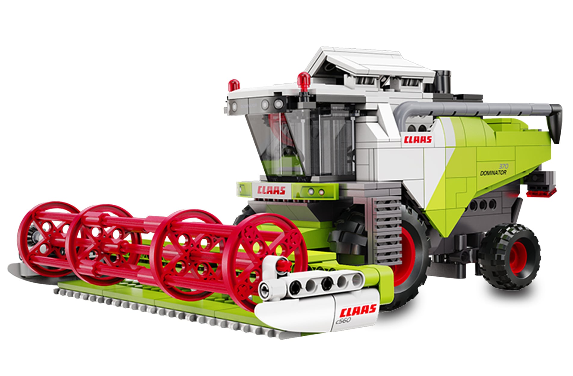 JAMARA-402946 CaDA Claas Dominator 370 1:24 Bricks - Bild 1