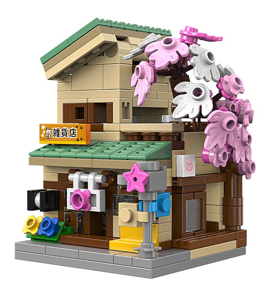 JAMARA-402972 CaDA Mini Kittys Lebensmittelladen 1:65 Bricks - Bild 1