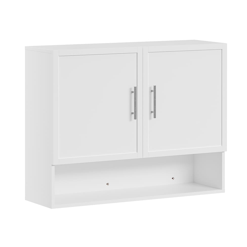 SoBuy Wandschrank, H&auml;ngeschrank, Aufbewahrungsschrank mit 2 T&uuml;ren Wei&szlig; 90x70x28,5cm Modern - Bild 1