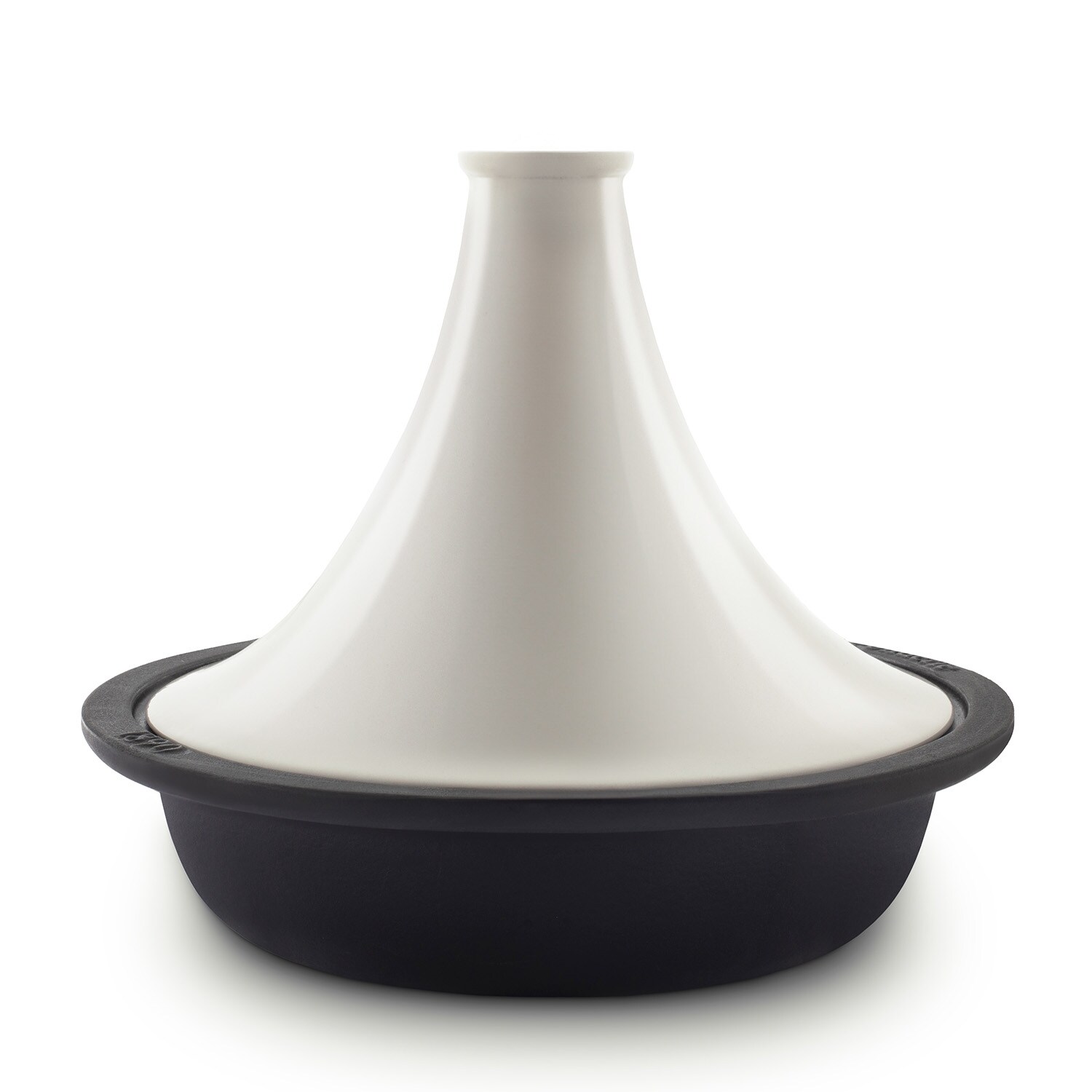 La Fonderie 1890 Tajine aus emailliertem Gusseisen ASILAH, Schüssel und Deckel aus Gusseisen, Tajines und Couscous, Kapazität 2,5 L, Beige