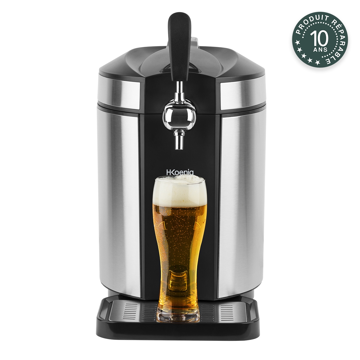 H.Koenig Bierzapfanlage BW1880, kompatibel mit allen 5L Universal-Edelstahl-Druckfässern