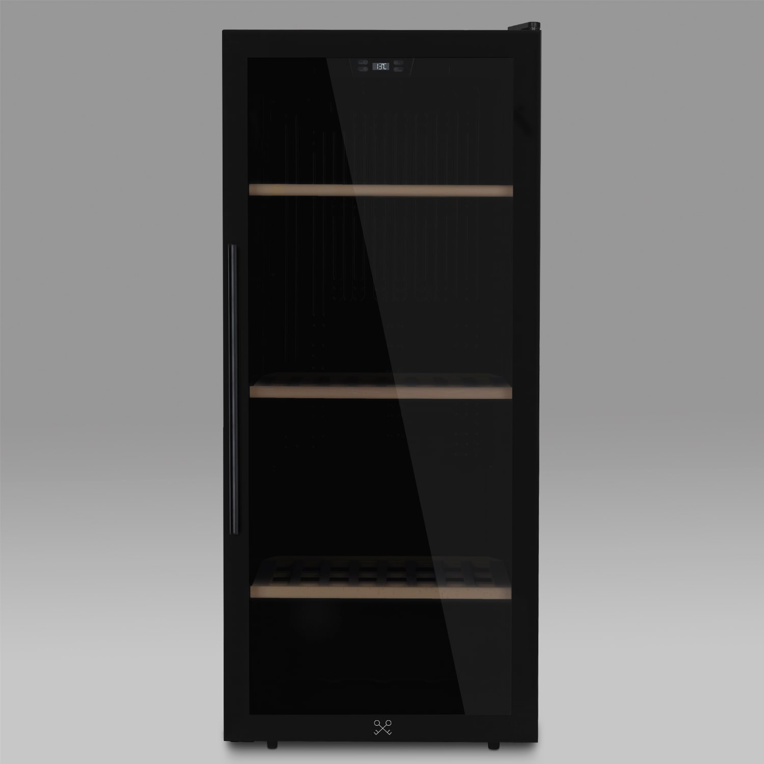 Les Petits Champs Weink&uuml;hlschrank zur Aufbewahrung von 122 Flaschen CAVCB122 Black Edition, 242L 5 Regale Thermoelektrische K&uuml;hlung, LED Anti-UV - Bild 1