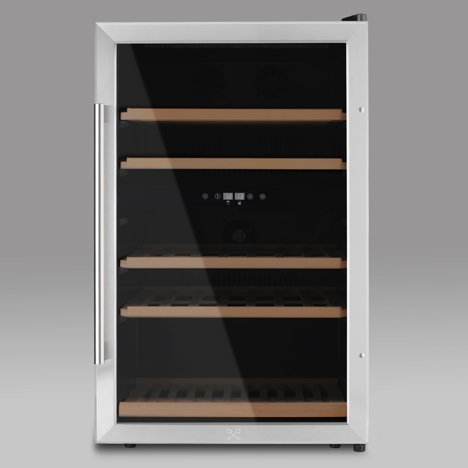 Les Petits Champs Weink&uuml;hlschrank 53 Flaschen CAVCD53, Kapazit&auml;t 128L, 2 Temperaturzonen, Elegantes Design aus Edelstahl, Anti-UV, LED - Bild 1
