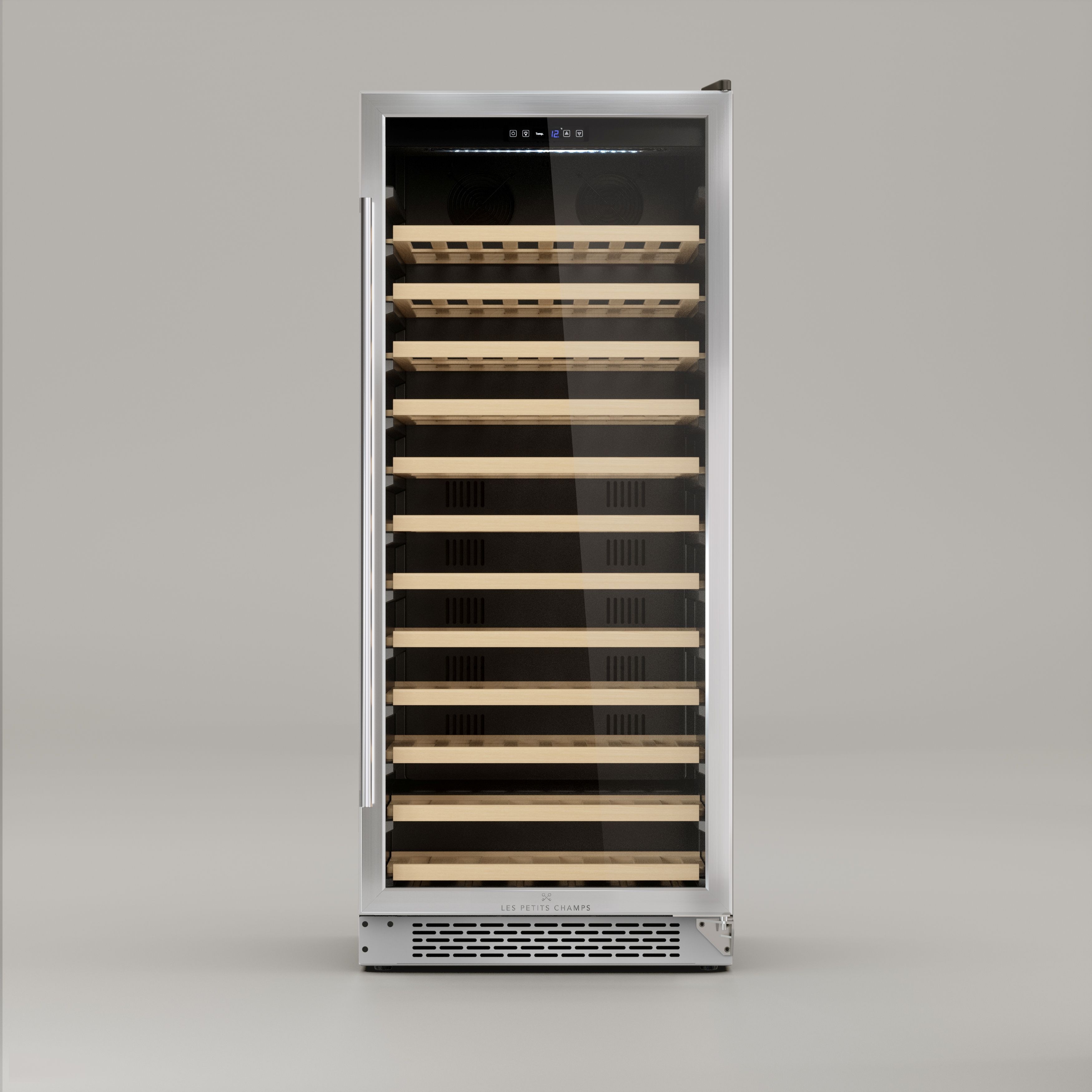 Les Petits Champs Unterbau-Weink&uuml;hlschrank 100 Flaschen CAVCE100, Kapazit&auml;t 275L, Edelstahl, Anti-UV, LED - Bild 1