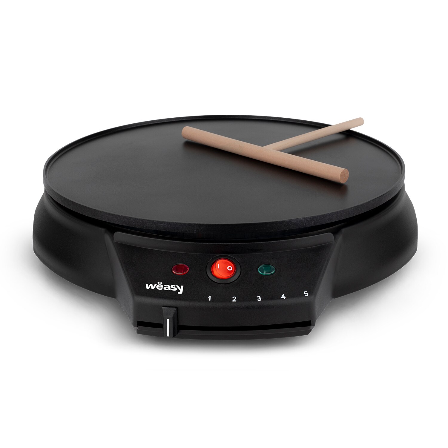 W&euml;asy GOO30 Crepes-Maker / 30cm Durchmesser / 5 W&auml;rmestufen / inklusive Teigverteiler / 1000 W / schwarz - Bild 1