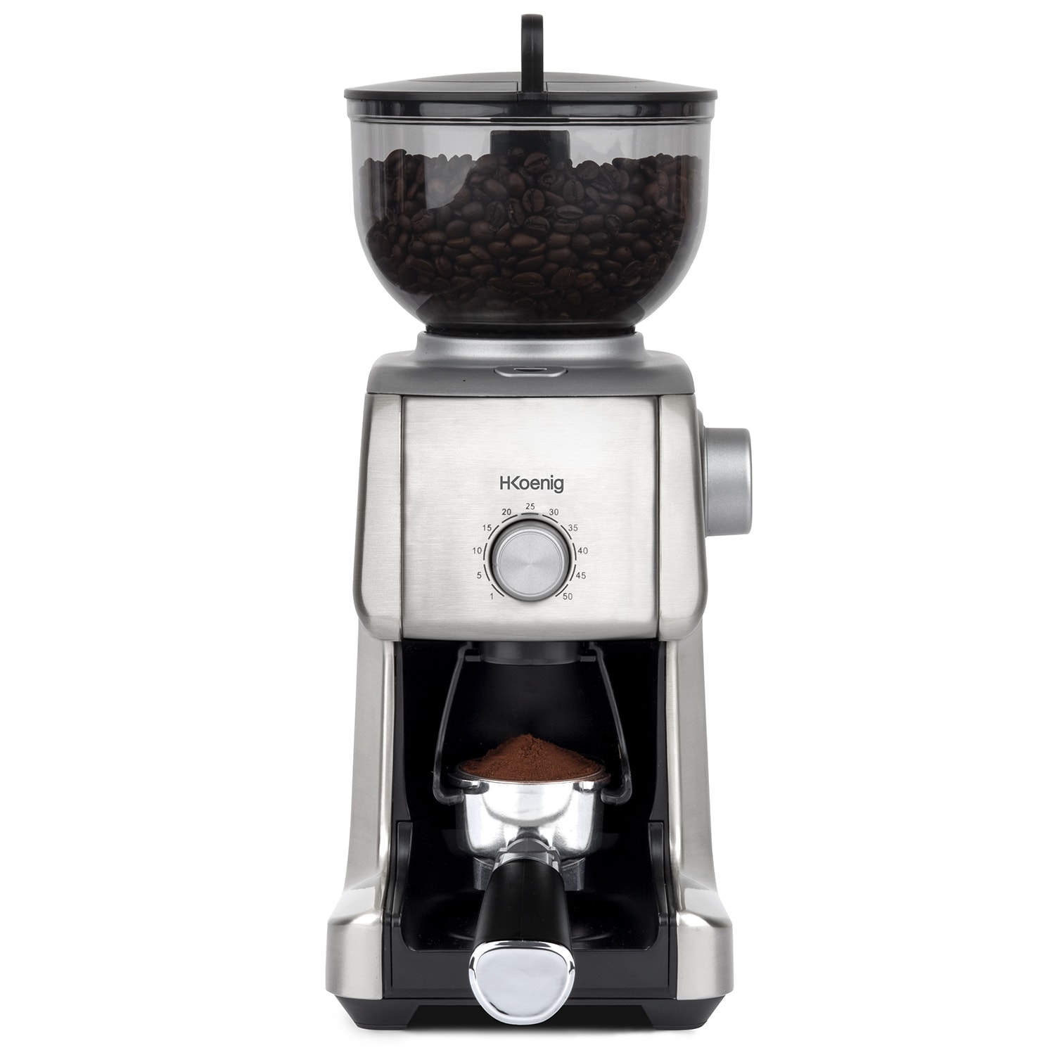 H.Koenig Elektrische Kaffeem&uuml;hle GRD830, 16 Stufen, leistungsstark 130W, Kapazit&auml;t 400g - Bild 1
