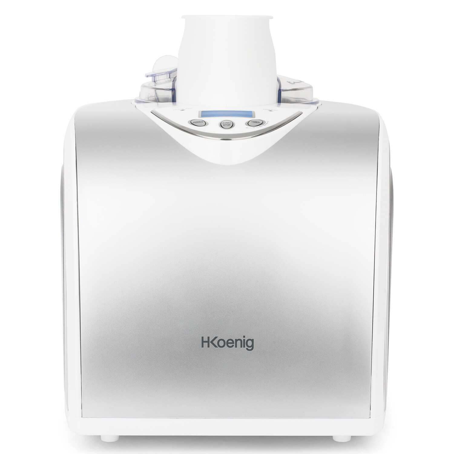 H.Koenig professionelle Eismaschine HF180 - Elektrisch - 1 L - 135 W - Kühlfunktion - Schnelle Zubereitung - Eis, Frozen Joghurt und Sorbet
