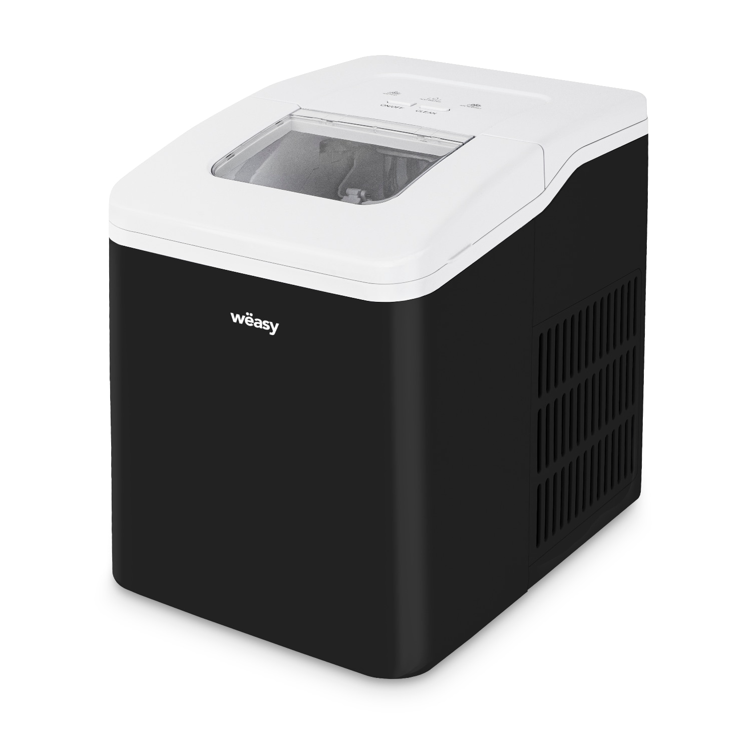 W&euml;asy KW12 Eisw&uuml;rfelmaschine/ 12 kg Eisw&uuml;rfel pro Tag / Sichtfenster / 2,2 Liter Wassertank / Wasserstandsanzeige / schwarz - Bild 1