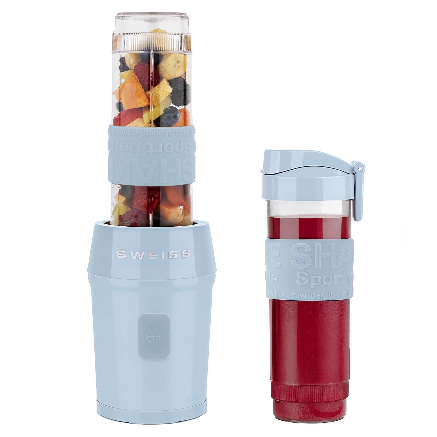 SWEISS Mini-Blender, Smoothie-Maker MOOV6 - Blau - Bild 1