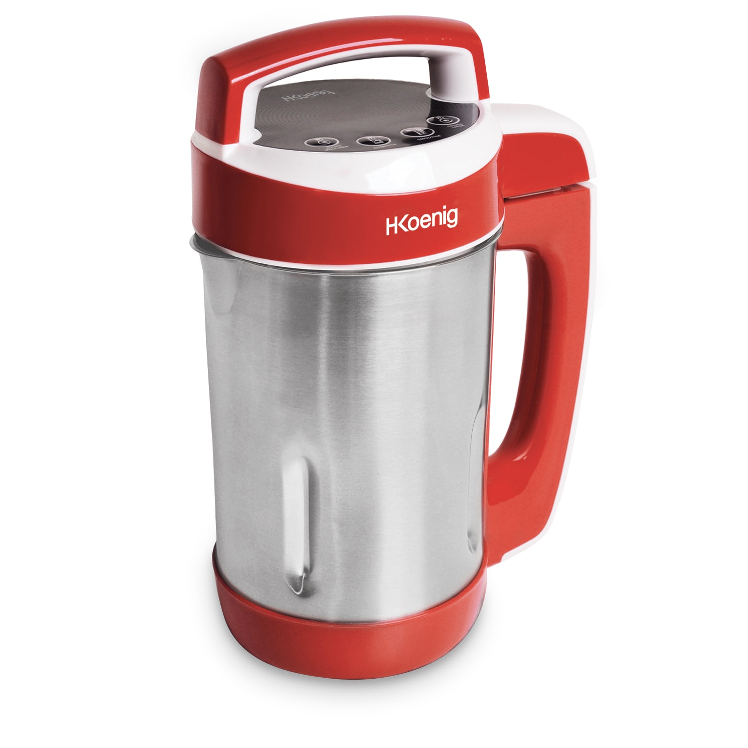 H.Koenig MXC18 Suppenzubereiter / Soup maker / 1,1 L Fassungsverm&ouml;gen / Isotherm Beh&auml;lter / 4 Programme / Temperatur bis 100&deg;C / 850 W / rot - Bild 1
