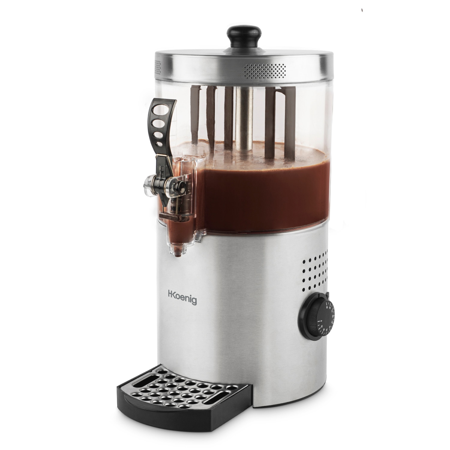H. Koenig  Hei&szlig;e Schokolade Spender SHK800 / Edelstahl / 3 L / Silber / bis zu 90&deg;C /  1200 W - Bild 1