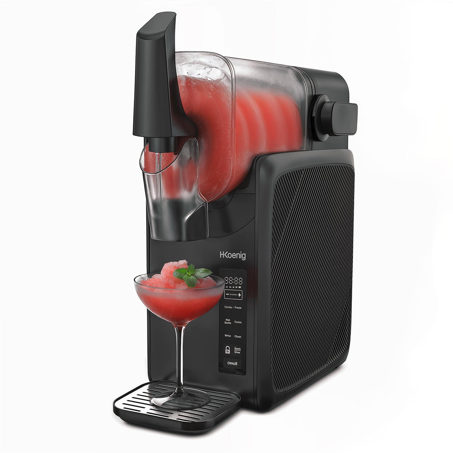 H.Koenig Slush-Maschine mit 5 voreingestellten, 2,5 l, Kalthaltefunktion und Selbstreinigung, Touchpanel - Bild 1