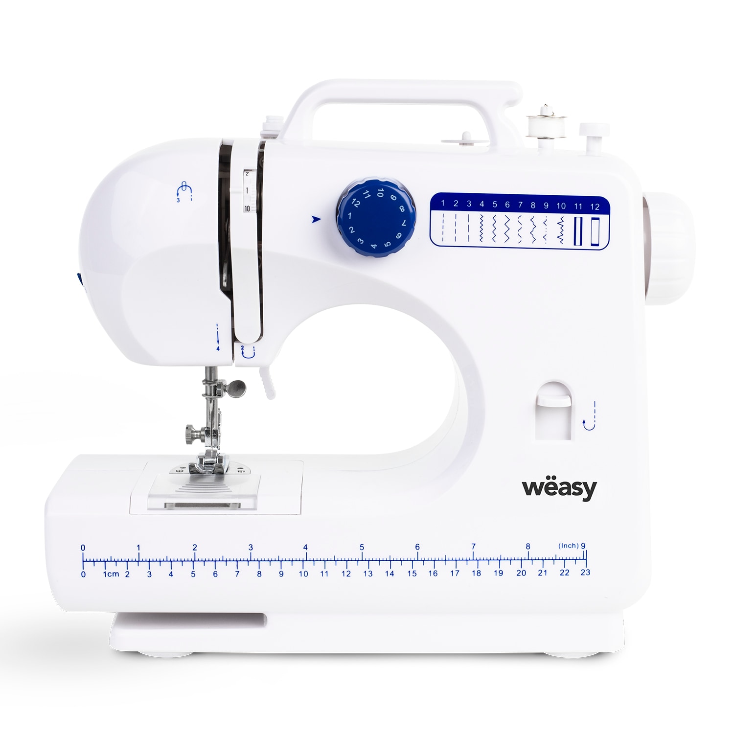 W&euml;asy SW45 N&auml;hmaschine / 12 programmierte N&auml;hmuster /  Automatische Aufspulung - Bild 1
