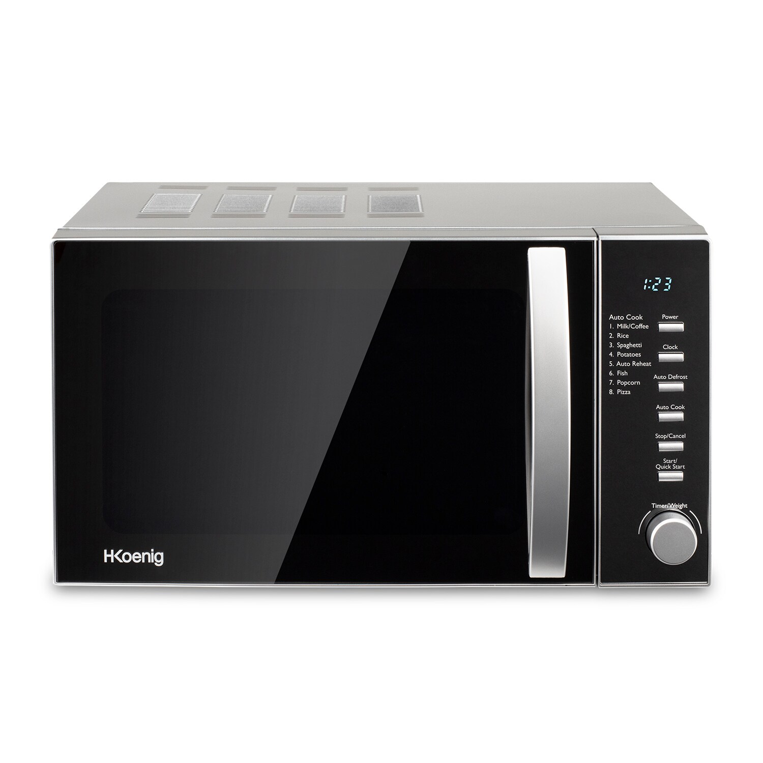 H.Koenig VIO2 Mikrowelle VIO2-20L-Drehteller 24,5cm-Multifunktion 6 Heizstufen und Abtaufunktion-Timer bis zu 30 min-leistungsstark 700W