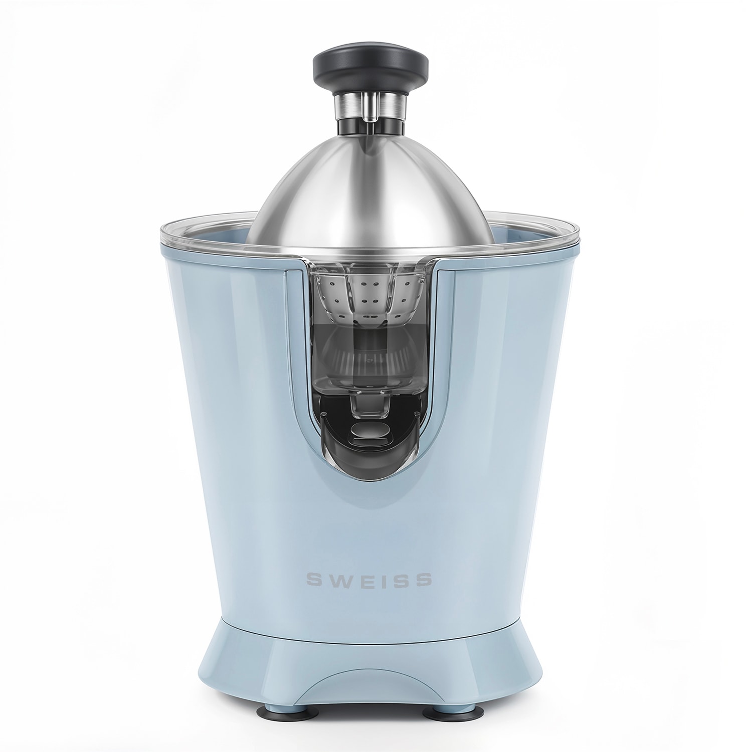 Elektrische Zitruspresse  ZEST6, tropffreier Ausgie&szlig;er, leistungsstarker Gelenkarm, 160 W, Blau - Bild 1