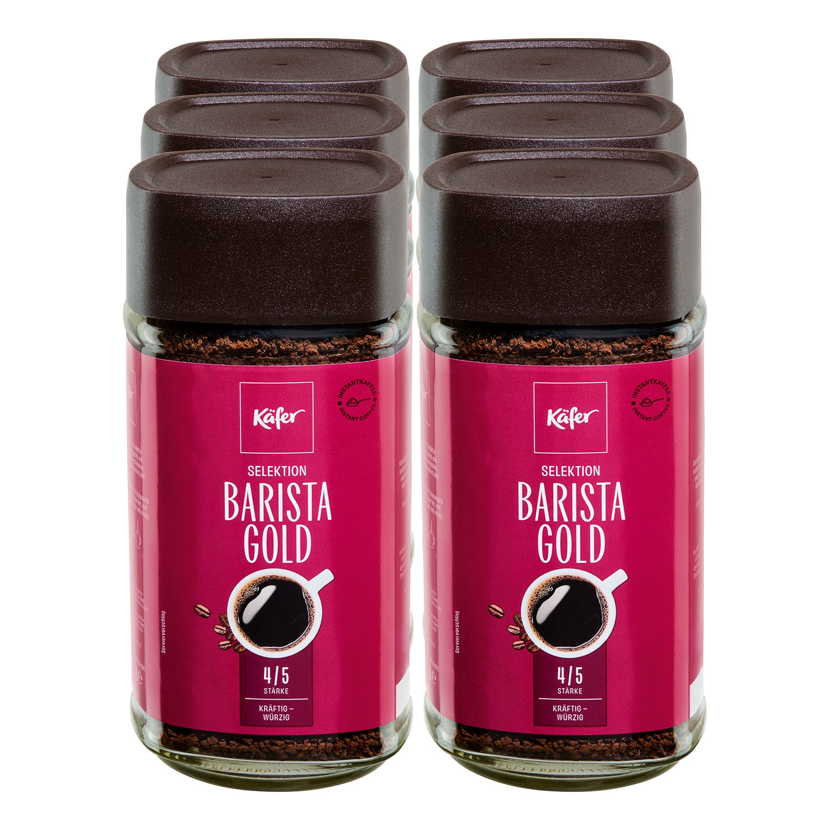 K&auml;fer Barista Gold Instant 200 g, 6er Pack - Bild 1