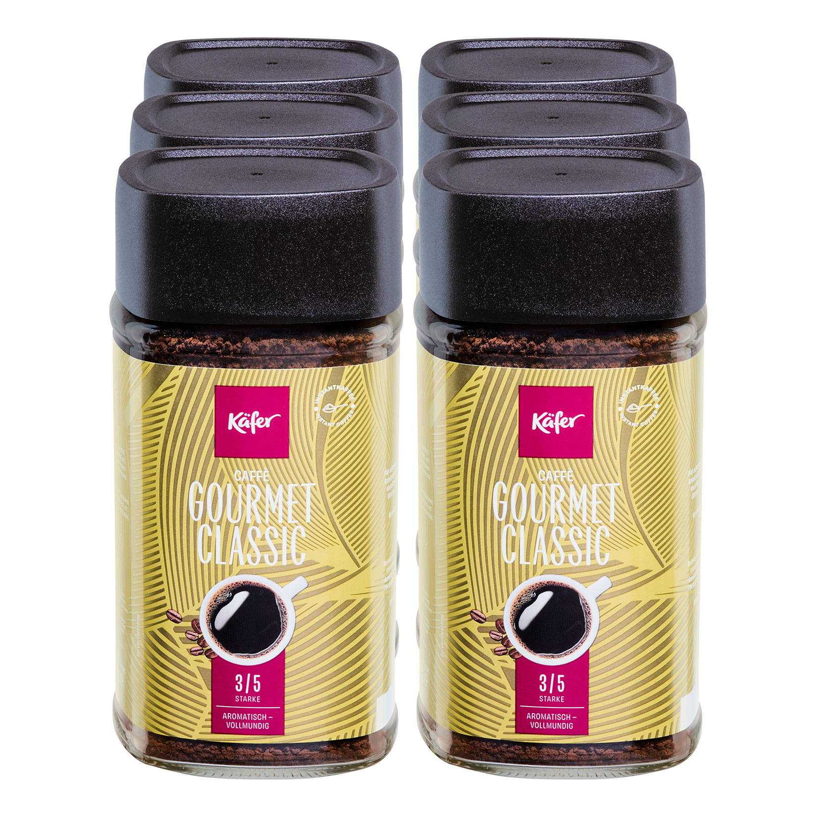 K&auml;fer Instant Kaffee Classic Gourmet 200 g, 6er Pack - Bild 1