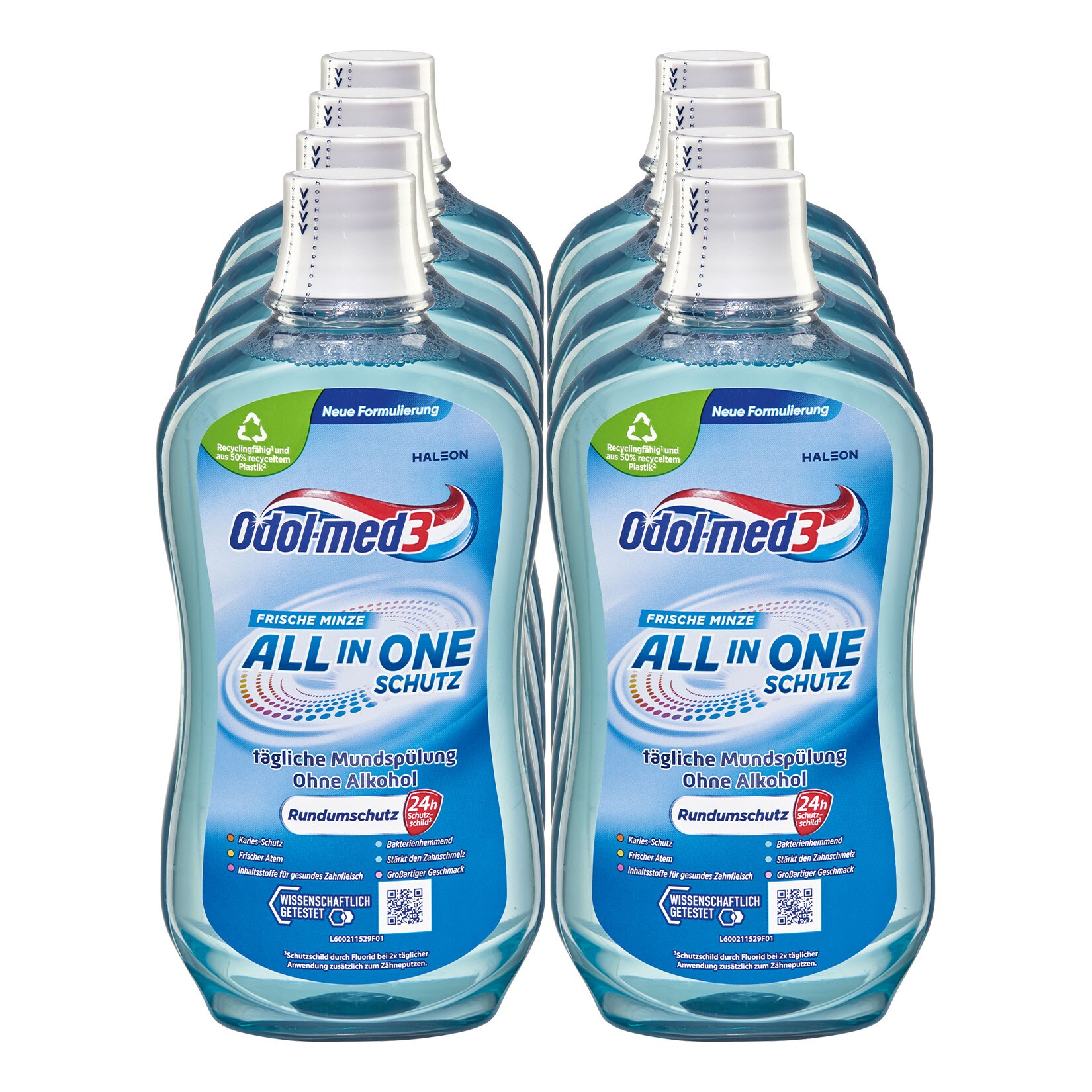 Odol Med 3 Mundsp&uuml;lung All-In-One 500 ml, 8er Pack - Bild 1