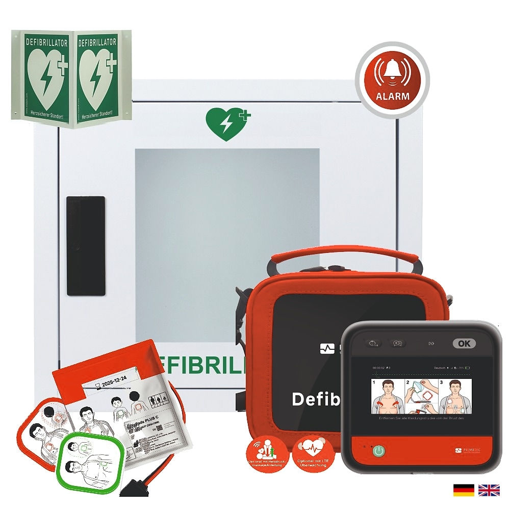 myPAD-M mit LCD-Farbbildschirm, Metallwandkasten & Winkelschild, DE/EN - Bild 1